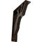 Ekena Millwork Damon Wrought Iron Bracket, (Triple center brace), Antiqued Bronze 2"W x 7 1/2"D x 10"H BKTM02X07X10TDAABZ - alternate 1